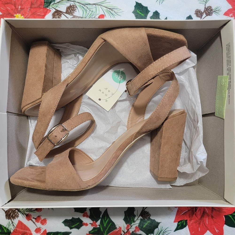 Women's 4inch Heels- Light Beige